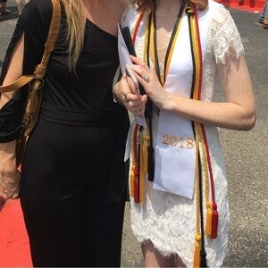 American Threads off white lace dress size small.